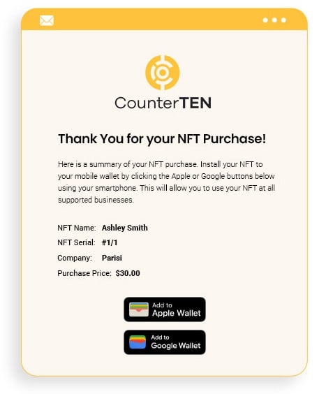 Email confirmation