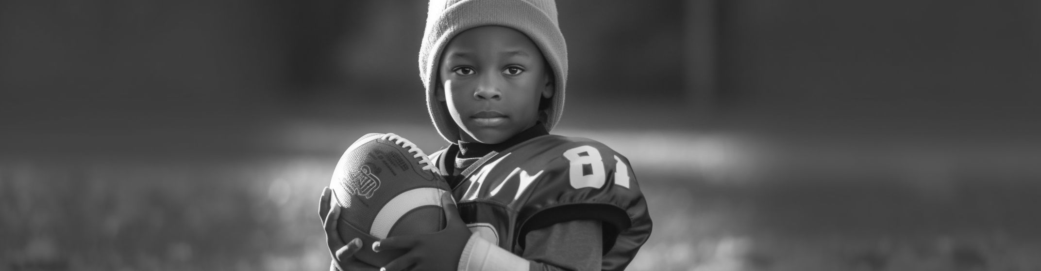 Flag football youth athlete