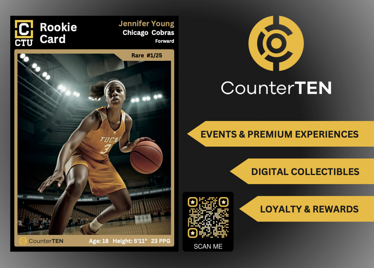 College basketball player card