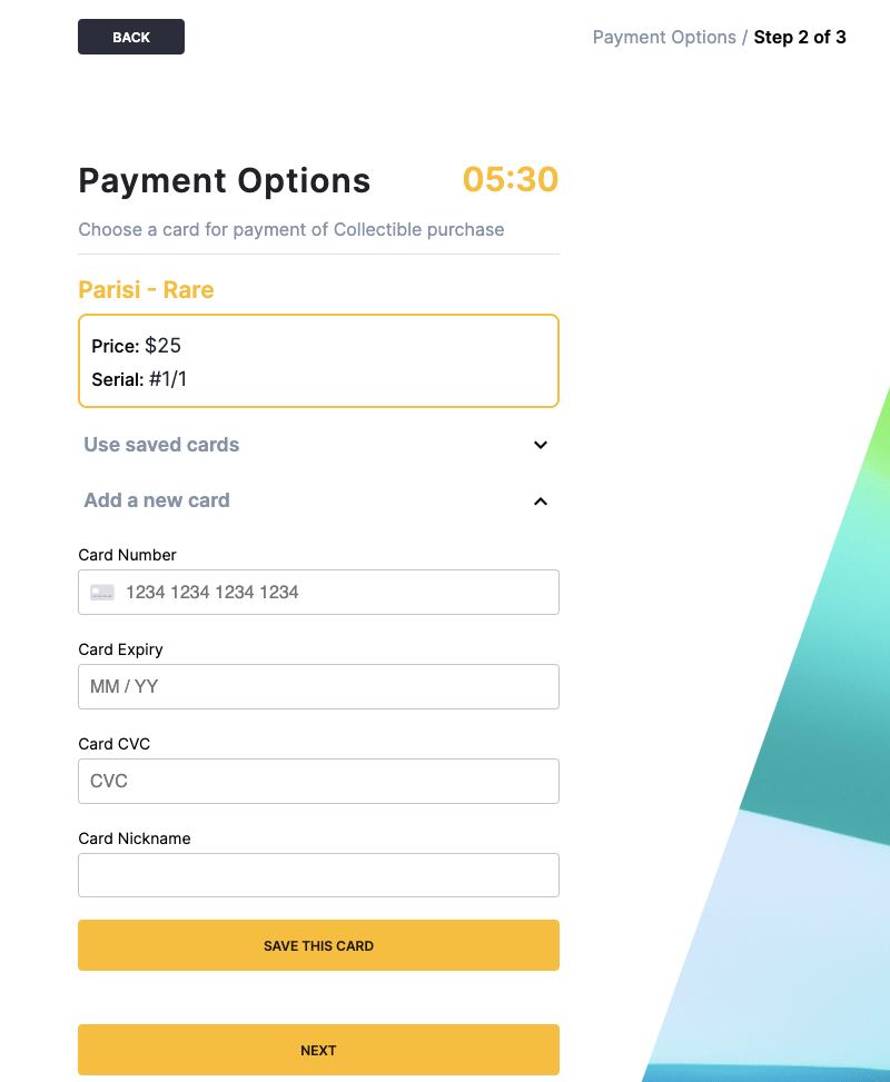 Payment details