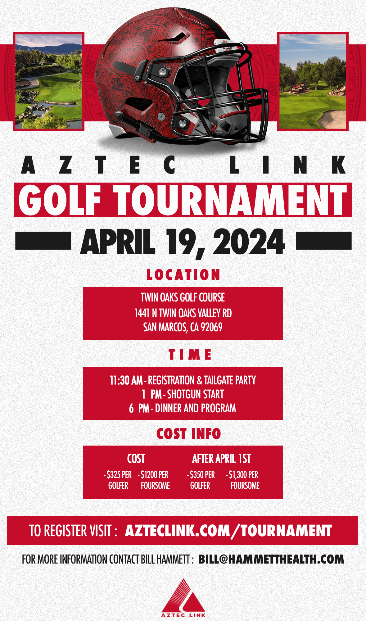 Aztec Link Golf Tournament details