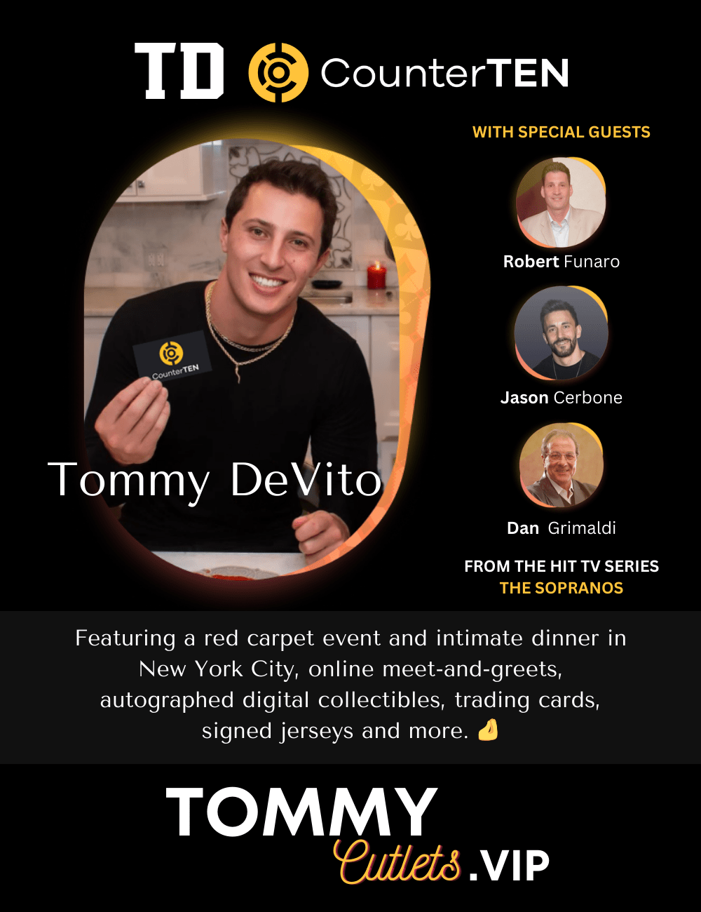 Tommy DeVito promotion tommycutlets.vip